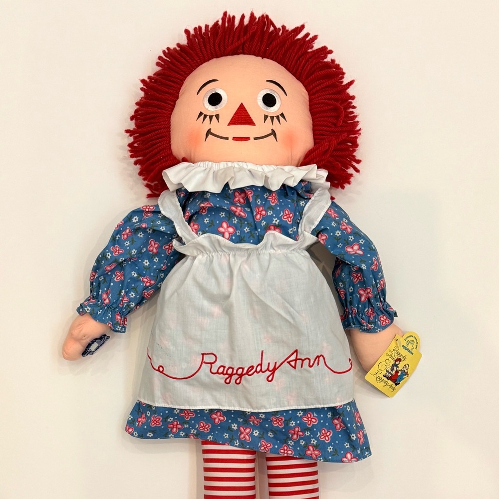 Applause Rare Vintage Raggedy Ann Classic Doll with Red Hair 23” New With Tags